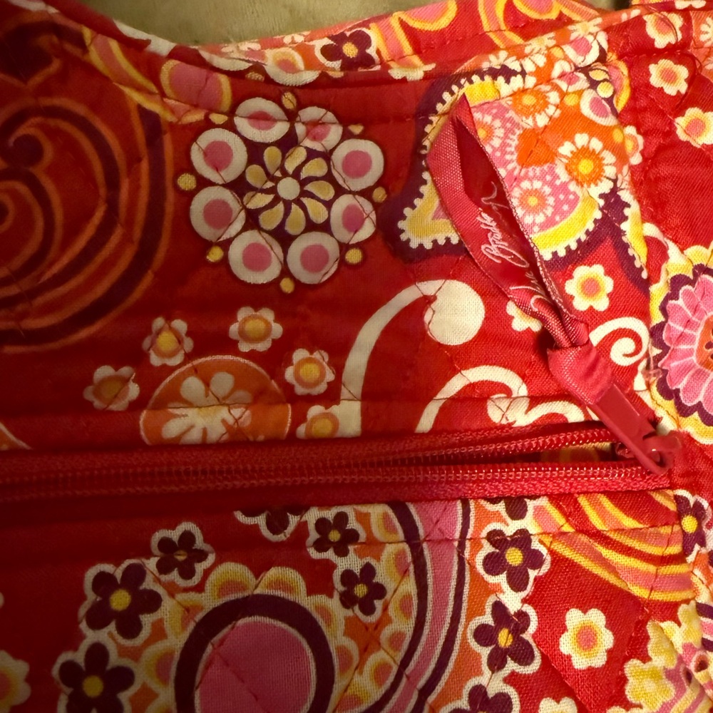 Lot of Two Vera Bradley Vibrant Paisley Tote and Purse Bag Set Pink - Picture 10 of 14
